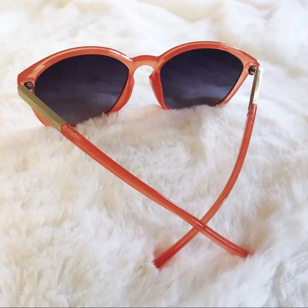 Celia Red Cat Eye Full Rim Sunglasses